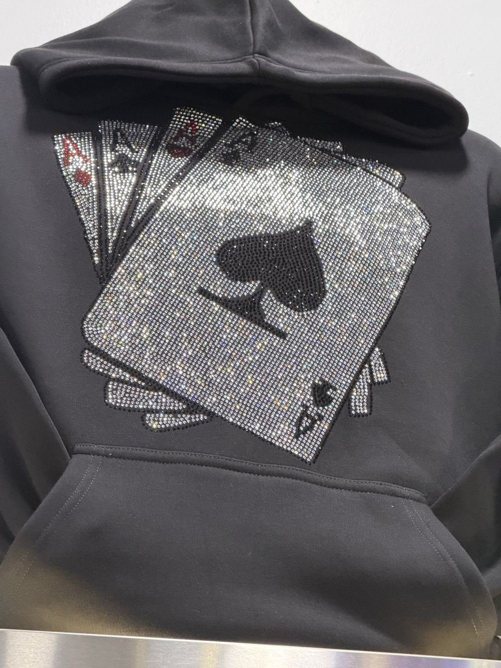Crystal ace of spades hoodie