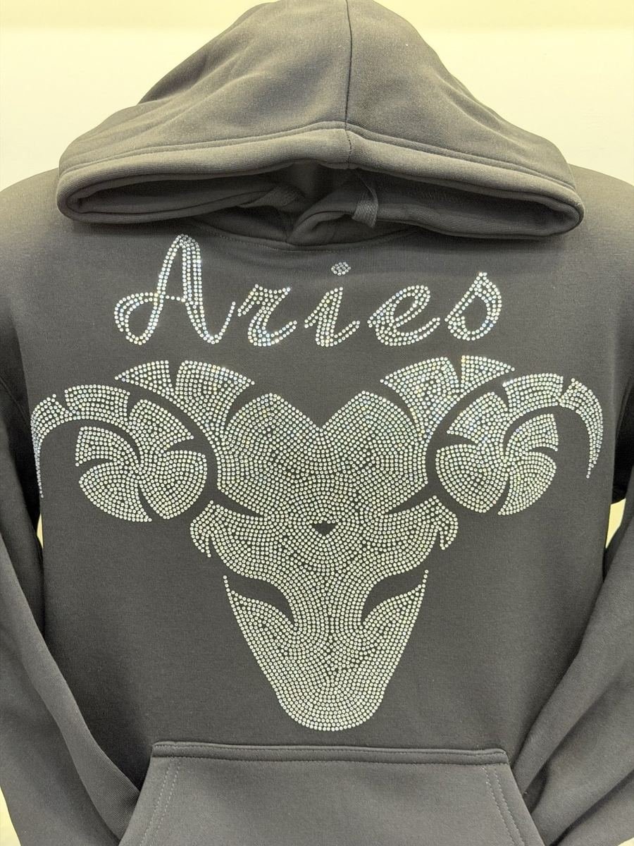 Aries crystal hoodie