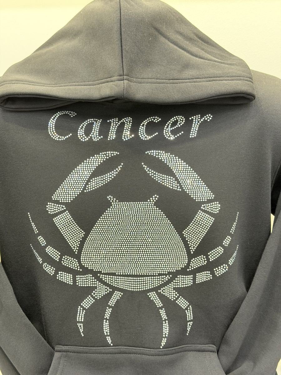 Cancer crystal hoodie