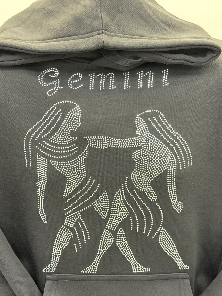 Gemini crystal hoodie