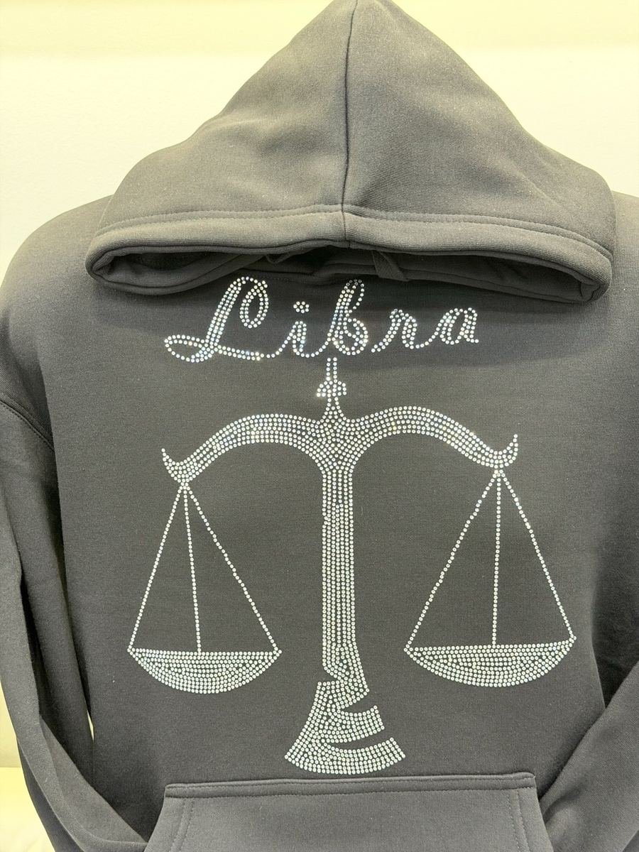 Libra crystal hoodie