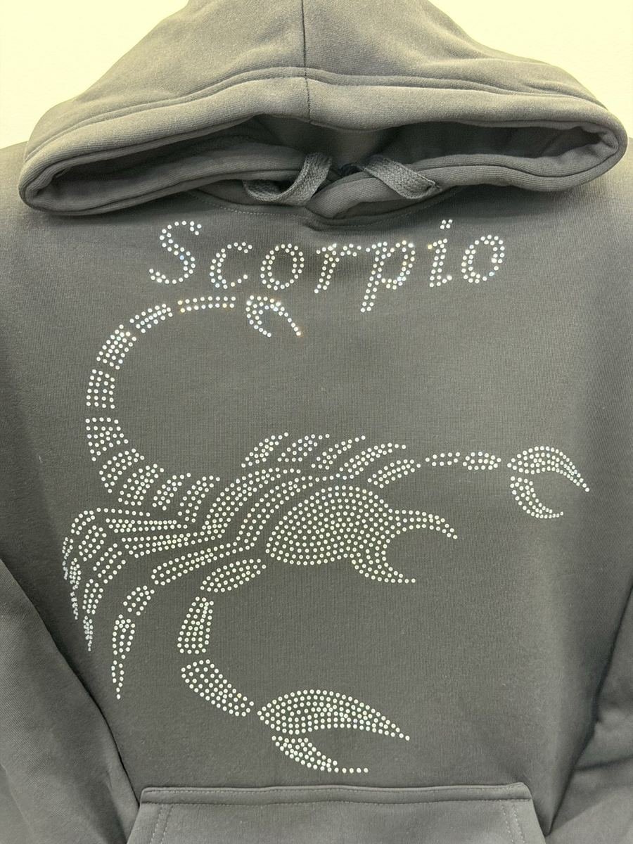 Scorpio crystal hoodie