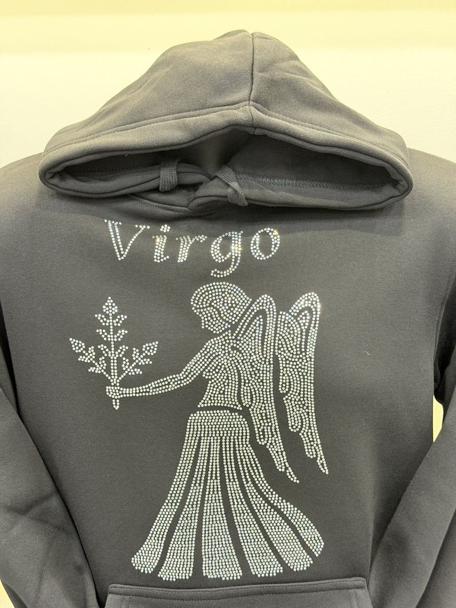 Virgo crystal hoodie